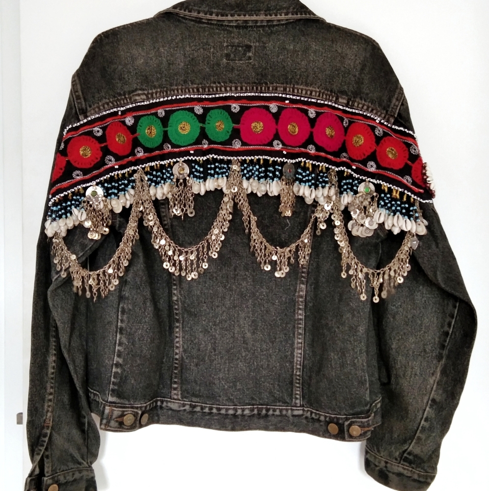 Vintage Boho Denim Jacket